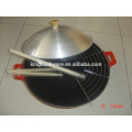 cast iron cooking wok China wok pre-seasoned coating for kitchen